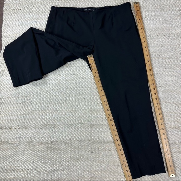 Theory Sz 12 Black Work Pant  Side Zip - Picture 8 of 13